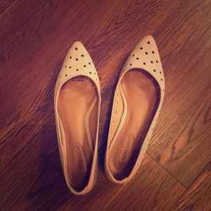 Corso Como Nude Leather Flats